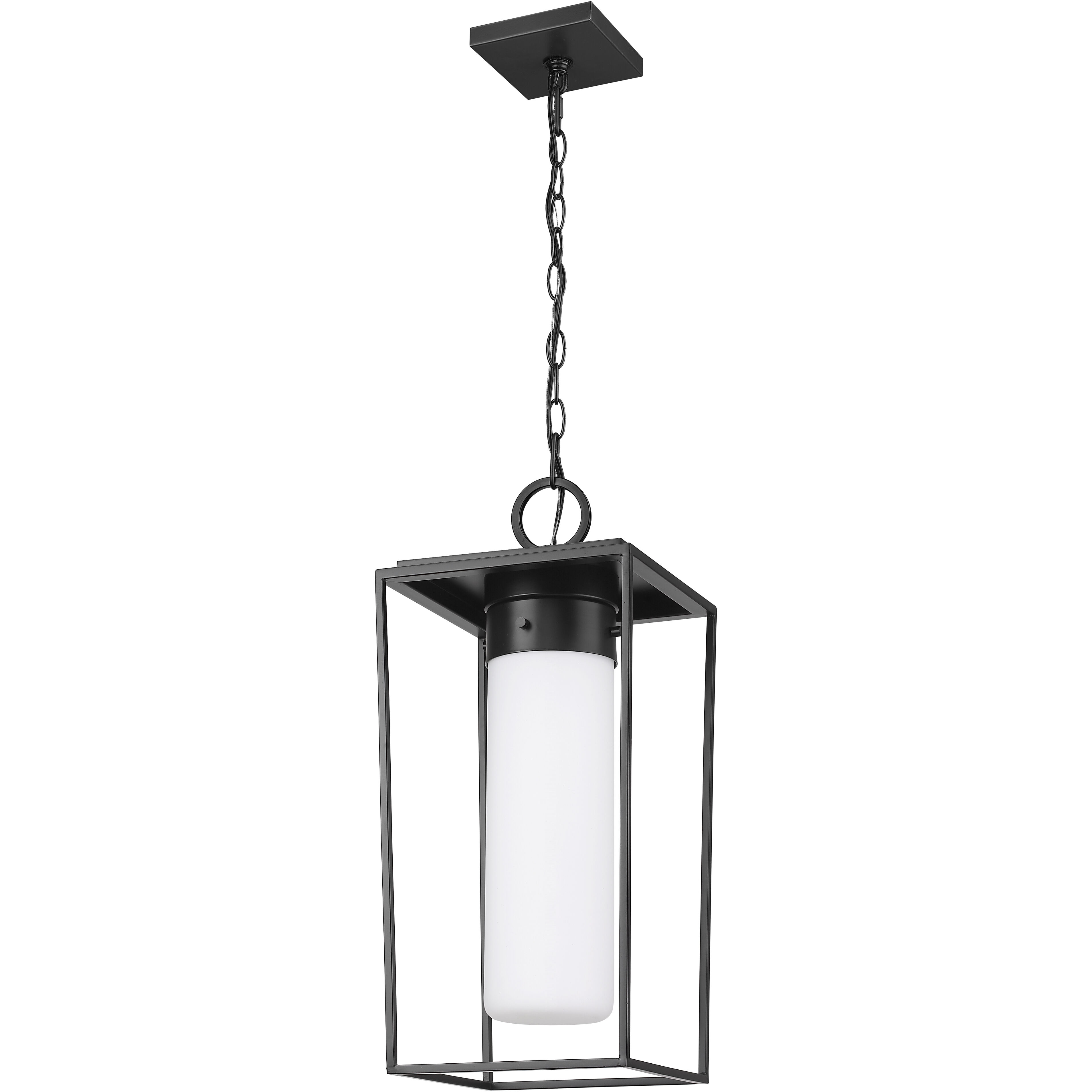 Sheridan 1 Light 10 inch Black Outdoor Chain Mount Ceiling Fixture