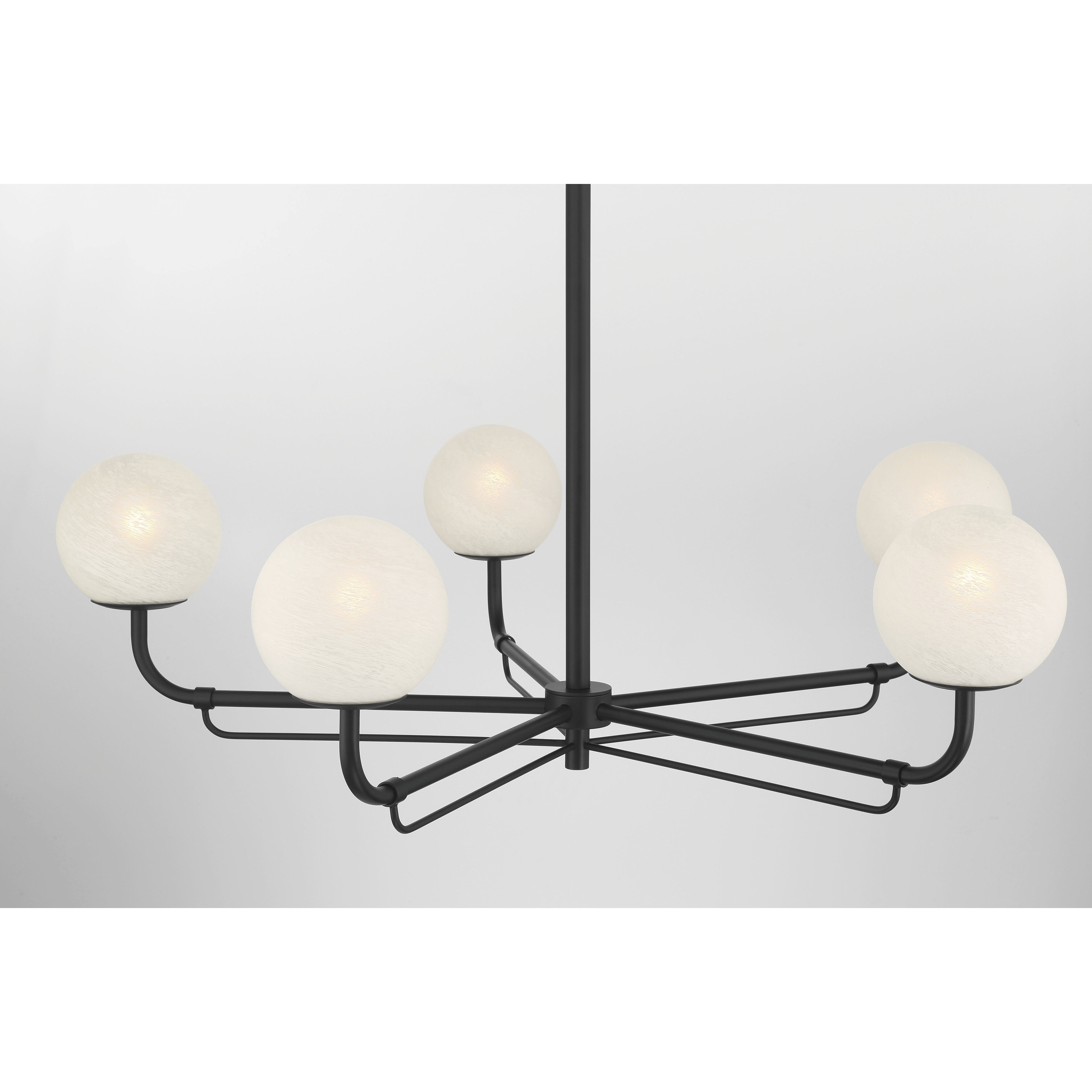 Whitehall 5 Light 38 inch Dark Matte Black Chandelier Ceiling Light