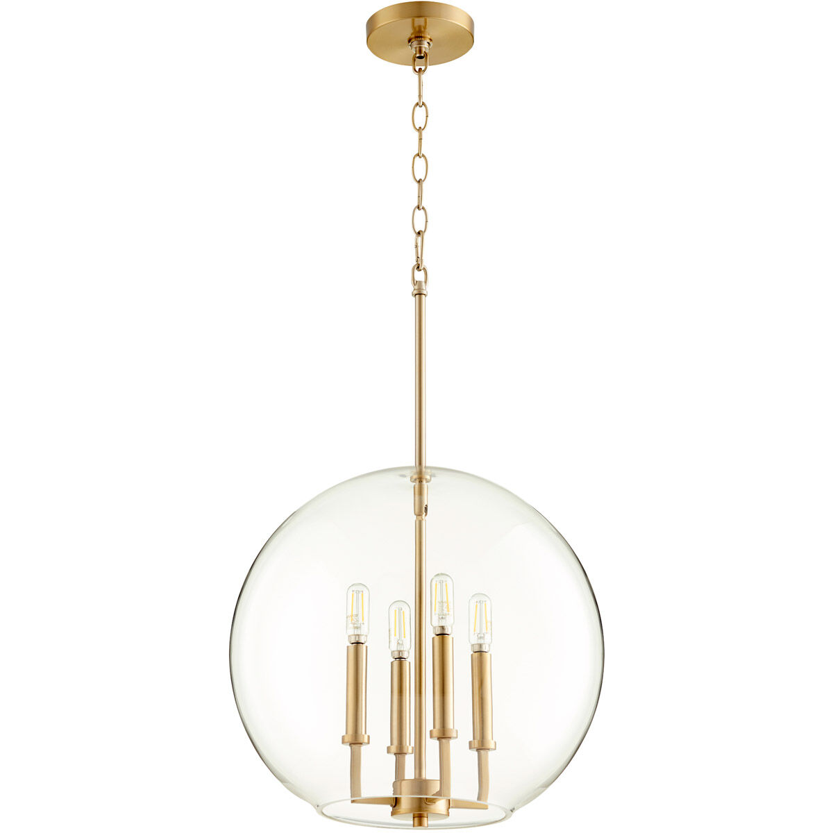 Globe Pendant 4 Light 16.00 inch Pendant