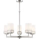 Harding 5 Light 25 inch Brushed Nickel Chandelier Ceiling Light