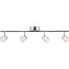 Gage 4 Light 120V Polished Chrome Fixed Rail Ceiling Light