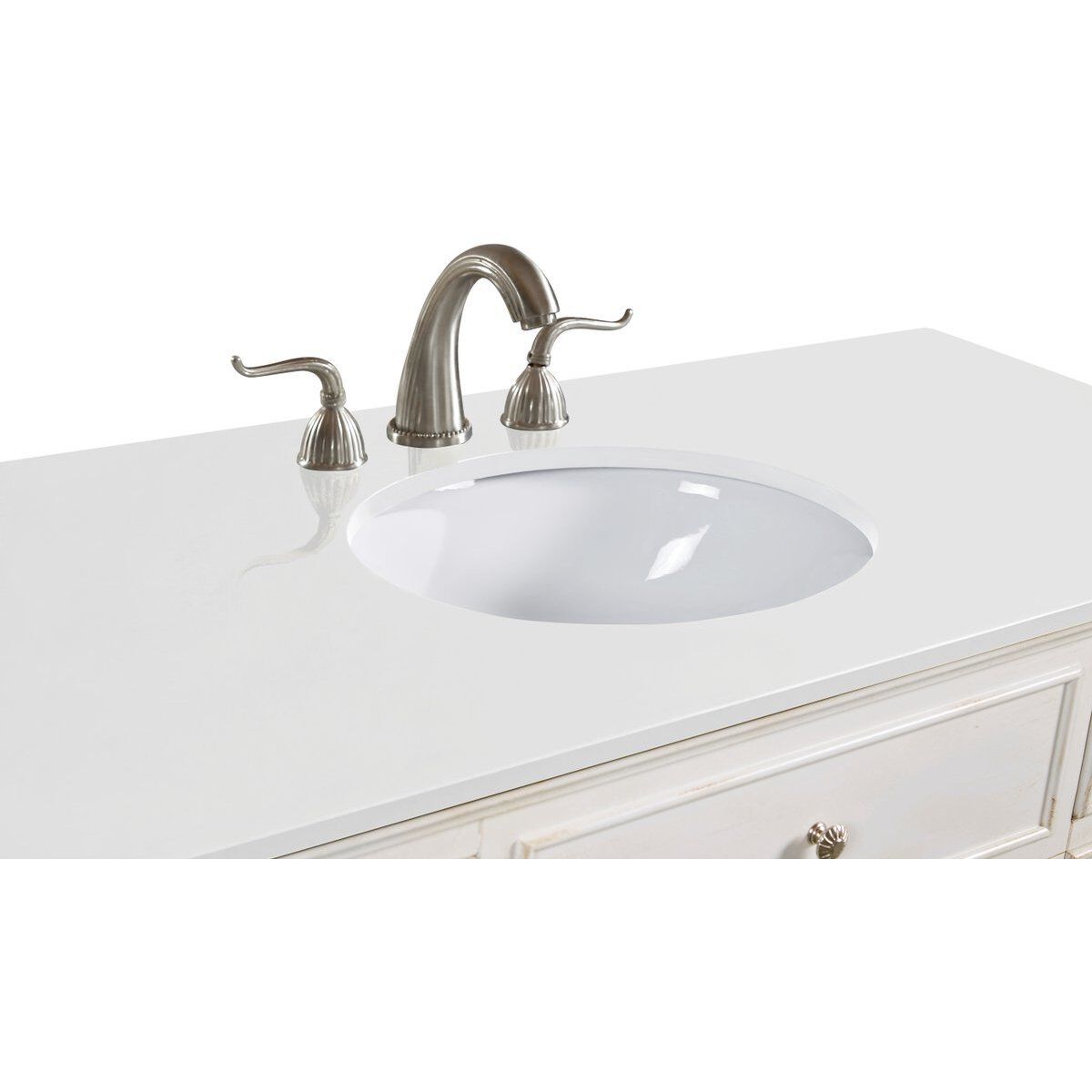 Otto 48 X 21 X 35 inch Antique White Vanity Sink Set