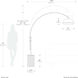 Tambo Morelli 92 inch 14 watt Satin Nickel and Steel Arc Floor Lamp Portable Light
