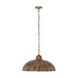 Zinnia 1 Light 24 inch Antique Brass Pendant Ceiling Light