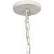 Park 8 Light 32 inch White Gesso Chandelier Ceiling Light
