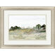 Relaxing View Green and Blue and White and Yellow Framed Art