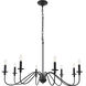 Rohan 8 Light 42 inch Matte Black Chandelier Ceiling Light