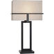 Cameron 29.5 inch 100.00 watt Tabby Black Table Lamp Portable Light