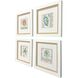 Coastline Green and Orange and Pink and Teal Framed Art, Propac