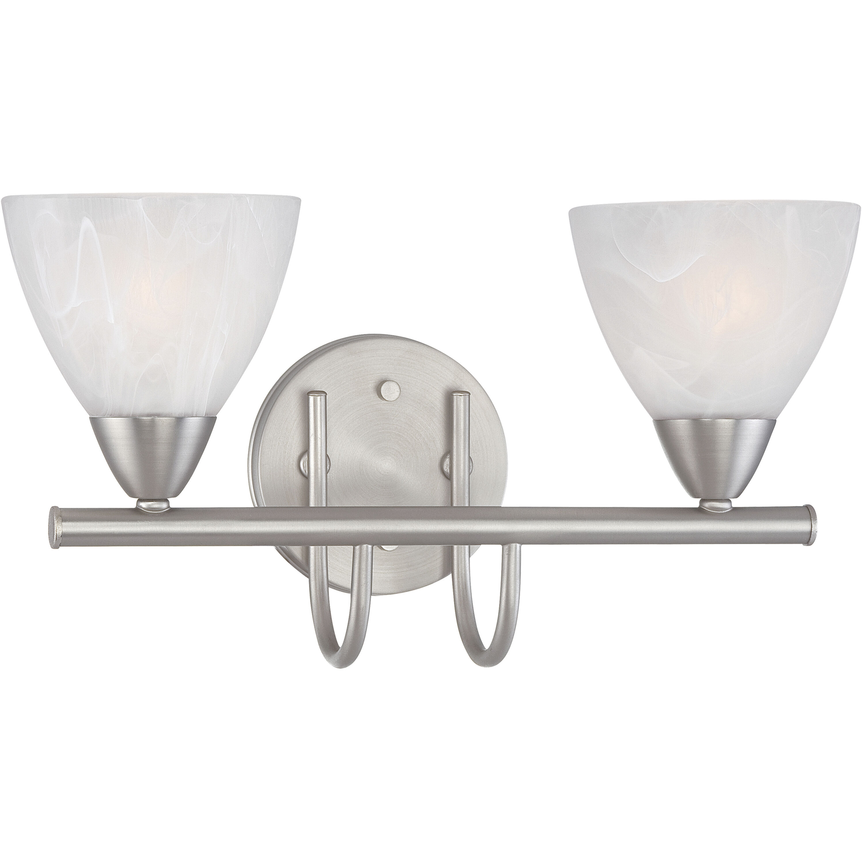 Tia 2 Light 15.75 inch Matte Nickel Vanity Light Wall Light