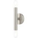 Copenhagen 2 Light 5 inch Brushed Nickel ADA ADA Wall Sconce Wall Light