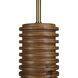 Rue 1 Light 4 inch Walnut Pendant Ceiling Light