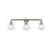 Franklin Restoration Olean LED 31 inch Brushed Satin Nickel Bath Vanity Light Wall Light in Seedy Glass, Franklin Restoration