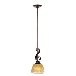 Barcelona 1 Light 7 inch Oil Rubbed Bronze Mini Pendant Ceiling Light