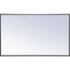 Monet 40 X 24 inch Black Wall Mirror