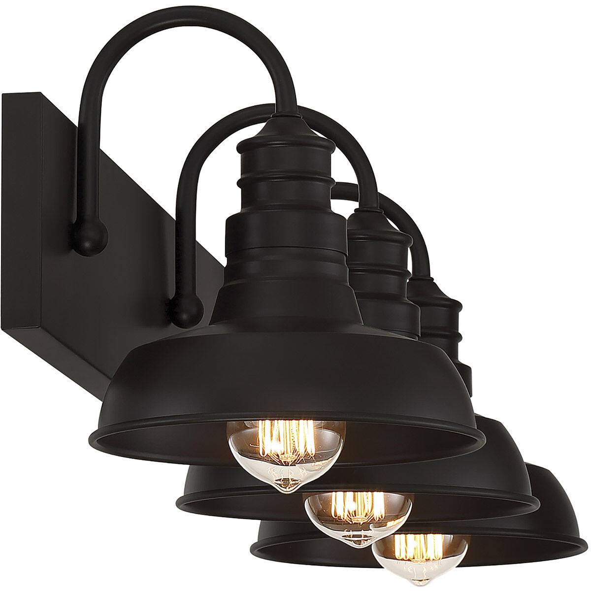 Modern Farmhouse 3 Light 28 inch Oil Rubbed Bronze Vanity Light Wall Light