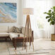 Quattro 61 inch 14 watt Natural Ash Floor Lamp Portable Light