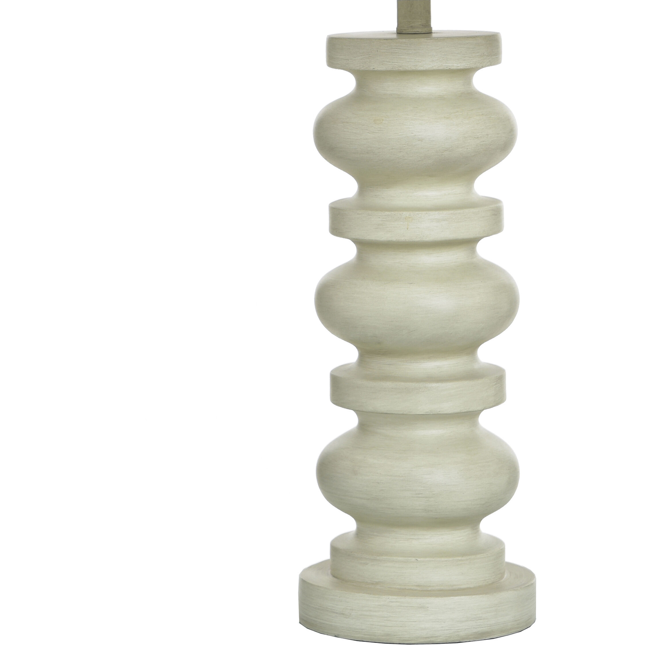 Abbott 30.5 inch 100 watt Pettye Ivory and White Table Lamp Portable Light