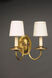 Hunter 2 Light 12 inch Dark Brass Wall Sconce Wall Light