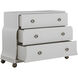 Pearl Ivory White and Satin Brass Chest