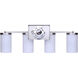 Britton 4 Light 28 inch Brushed Nickel Vanity Fixture Wall Light