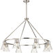 Gianna 40 inch Brushed Nickel Chandelier Ceiling Light