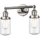 Franklin Restoration Dover LED 5 inch Polished Nickel Bath Vanity Light Wall Light in Seedy Glass, Franklin Restoration