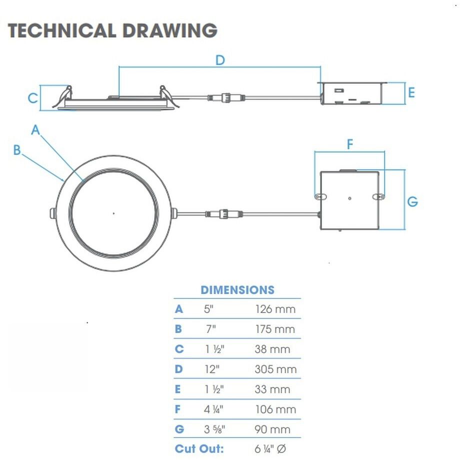 RLF White Canless Recessed Light