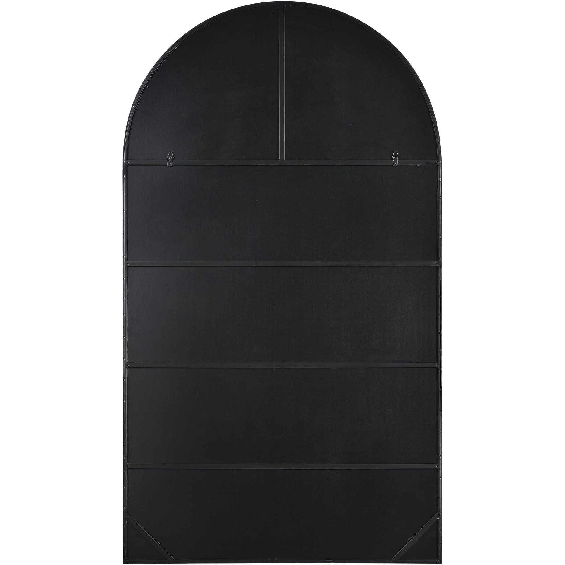 Farida 82 X 46 inch Matte Black Mirror