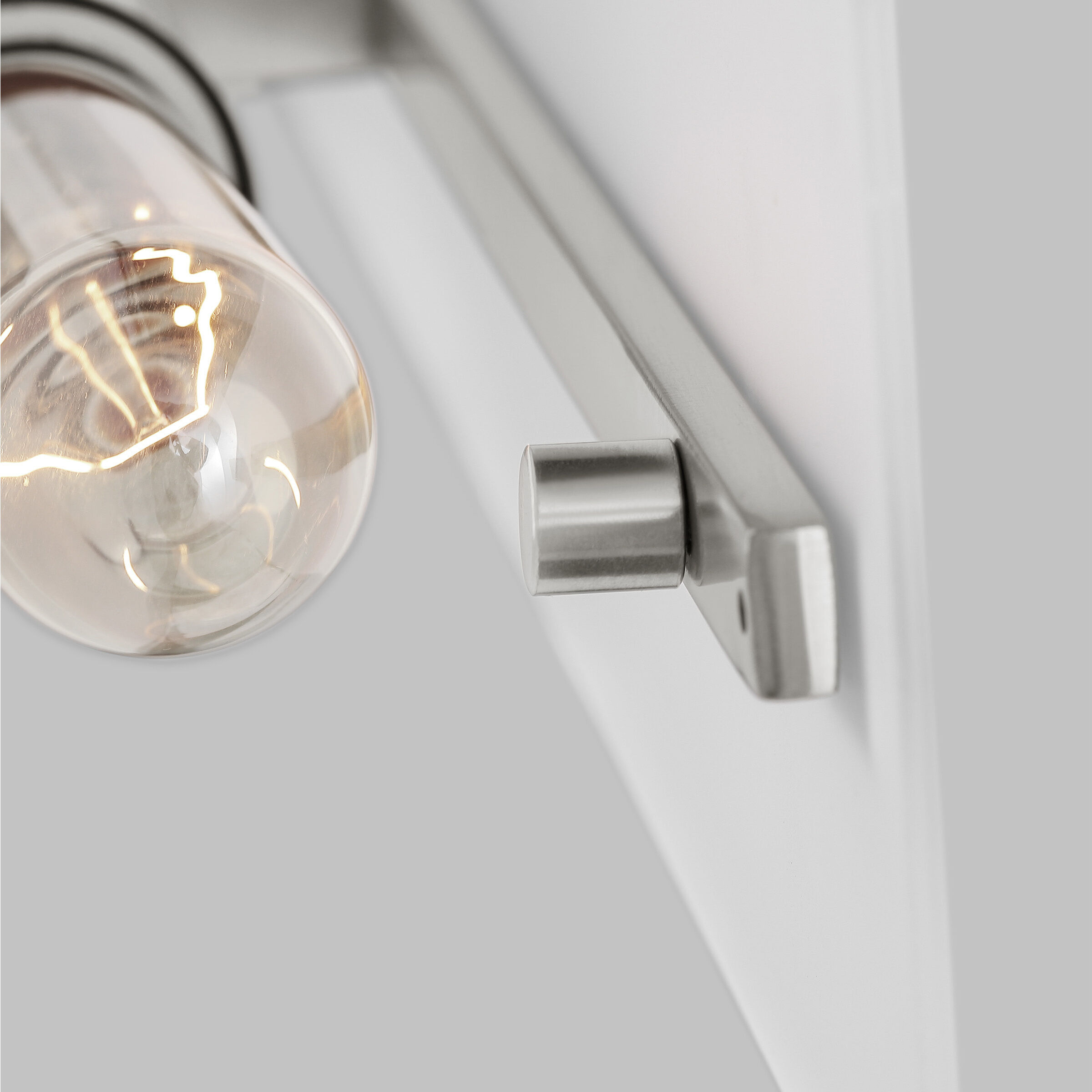 Dex Bath Vanity Wall Light in Brushed Nickel