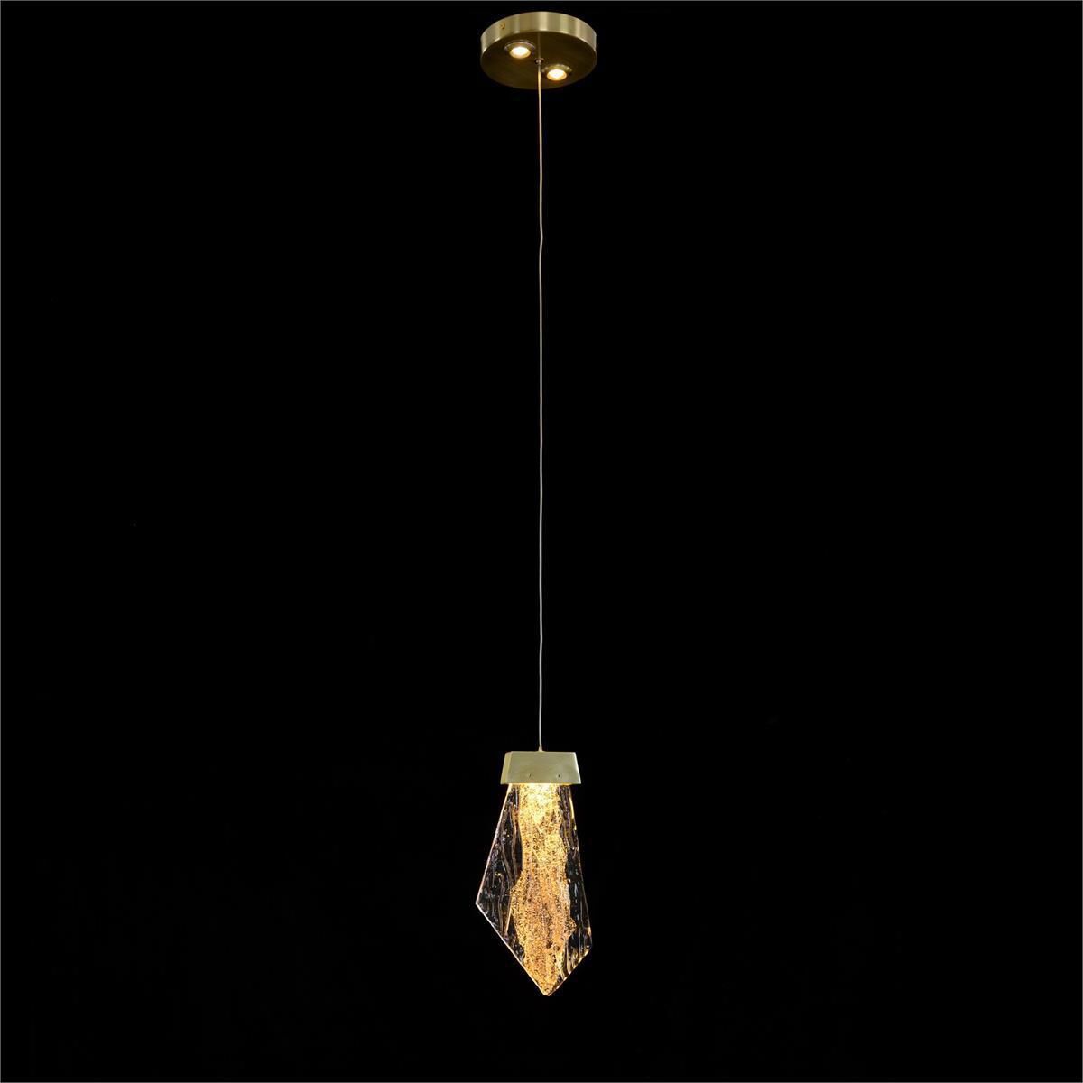 Lux LED 6 inch Gold Leaf Pendant Ceiling Light