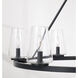 Aaron 6 Light 36 inch Matte Black Chandelier Ceiling Light
