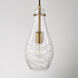 Elijah 1 Light 6 inch Aged Brass Pendant Ceiling Light