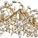 Crystal Bud 24 Light 57.5 inch Brass Ring Chandelier Ceiling Light, Grande