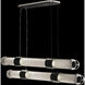 Bond LED 60 inch Black and Silver Pendant Ceiling Light