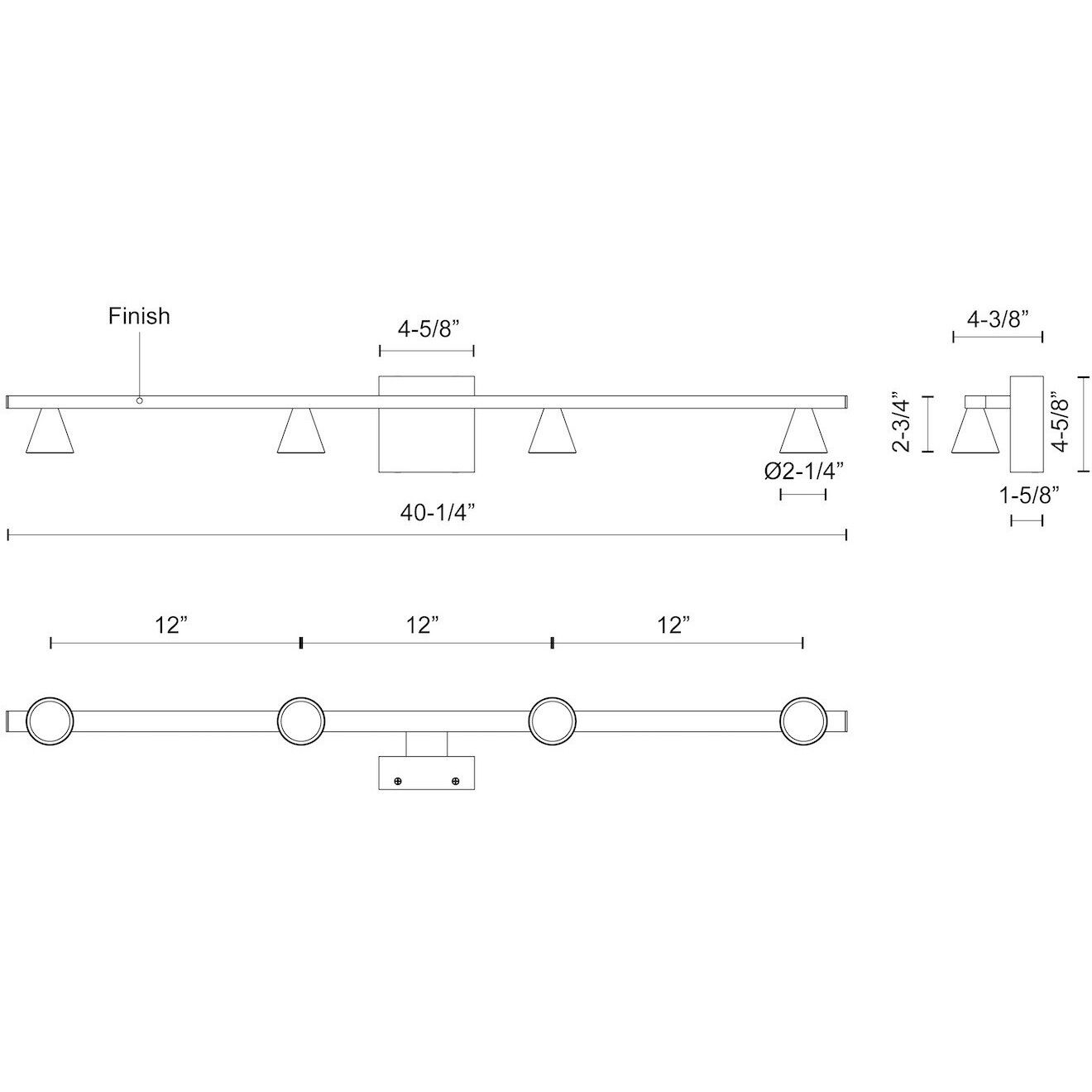 Dune Bath Vanity Light Wall Light in Brushed Nickel