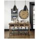 Fenton 18 inch Black with Antiqued Gold Accents Pendant Light Ceiling Light