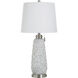 Joseph 29 inch 100 watt Silver Wash and Off White Table Lamp Portable Light