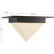 Mineral 1 Light 7.88 inch Urban Bronze and Matte Opal Glass Flush Mount Ceiling Light in Opal Glass Shade