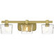 Drysdale 3 Light 23.5 inch Soft Brass Bath Vanity Wall Light