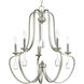 Anjoux 5 Light 24.63 inch Silver Ridge Chandelier Ceiling Light