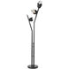 Chrysalis 74.4 inch 5 watt Ink Floor Lamp Portable Light in Black Crystal