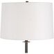 Tallarico 61 inch 150 watt Dark Bronze and Black Marble and Antique Brass Floor Lamp Portable Light
