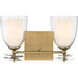 Elowen 2 Light 13.25 inch Legacy Brass Vanity Wall Light