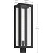 Calen 1 Light 27 inch Textured Black Outdoor Post Lantern