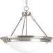 Eclipse 4 Light 27.38 inch Brushed Nickel Pendant Ceiling Light