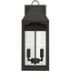 Burton 2 Light 21 inch Black Outdoor Wall Lantern
