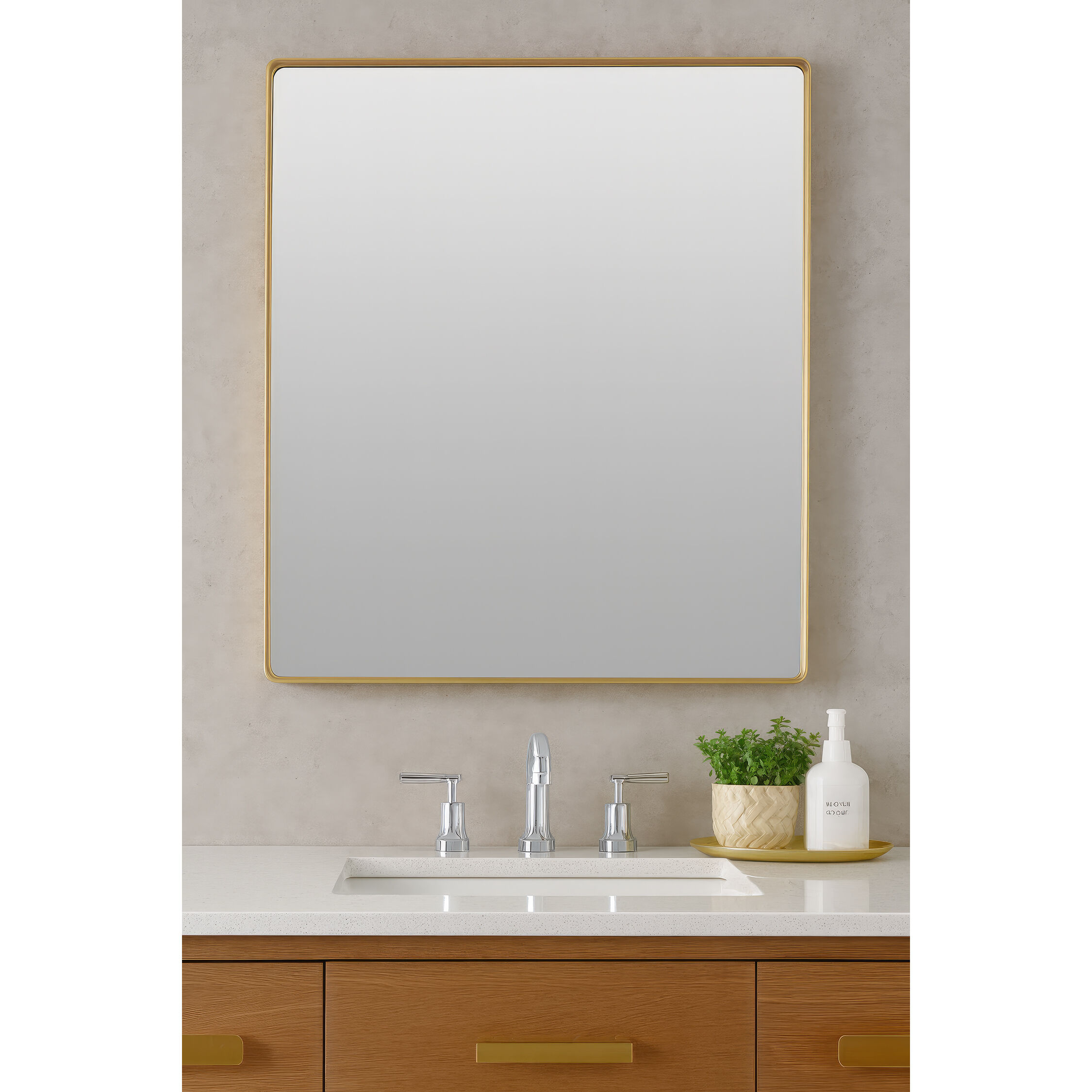 Kye 30 X 24 inch Gold Wall Mirror, Varaluz Casa