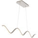 Morae Linear Pendant Ceiling Light in Brushed Nickel, dweLED