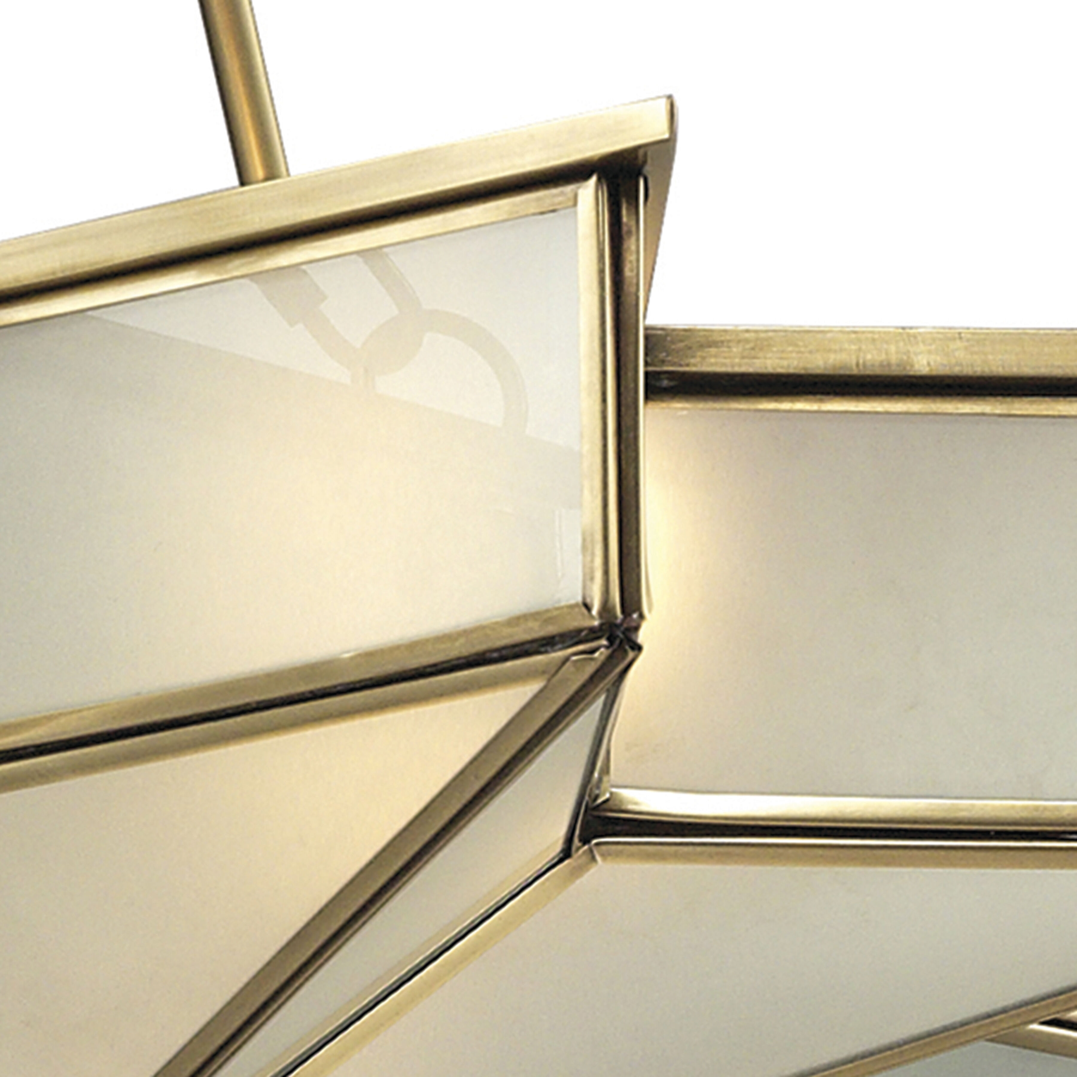 Decostar 4 Light 25 inch Brushed Brass Chandelier Ceiling Light